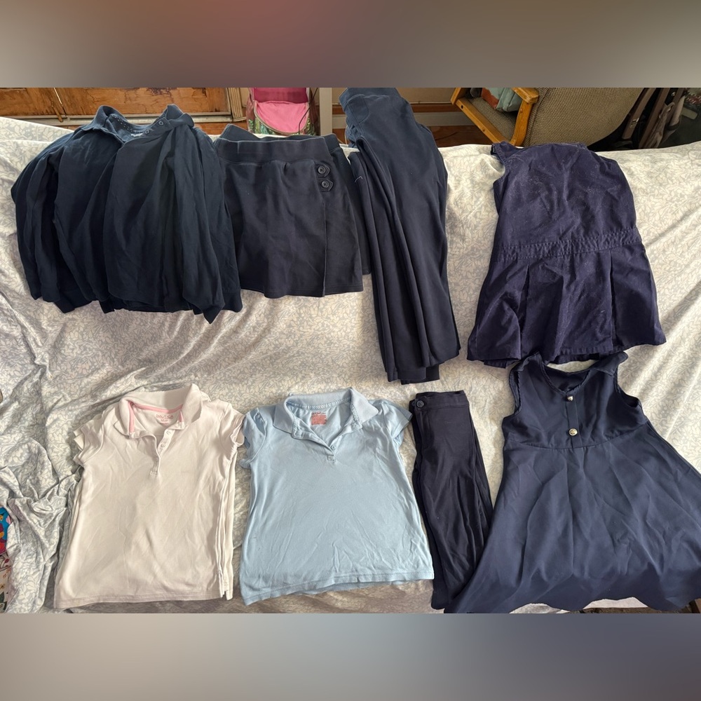 Navy and Light Blue Clothing Set